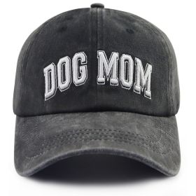 Dog Lover Baseball Cap Dog Mom Hats For Women, Adjustable Embroidered Wash Cotton Baseball Cap