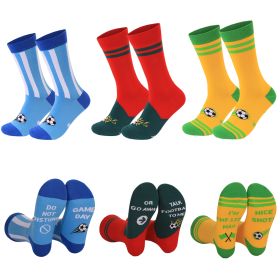 Flag Design Mid-Calf Socks With Moisture-Wicking, Sweat-Absorbing, Odor-Resistant, And Antibacterial Properties