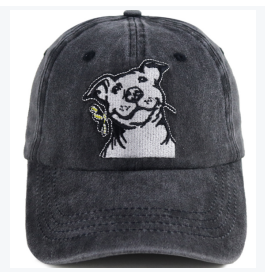 Dog Lover Gifts For Women Men, French Hat, Denim Adjustable Embroidered Dog Dad Baseball Cap