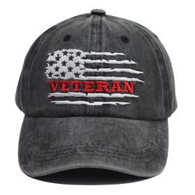 USA Patriotic Military Hat,Distressed Veteran Army Hat For Men Women, Adjustable Embroidered Wash Cotton Baseball Cap