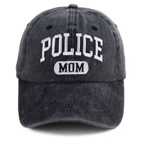 Proud Police Mama Baseball Cap Gifts, Adjustable Embroidered Wash Cotton Baseball Cap