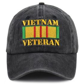 Vietnam Veterans Hats For Men,Adjustable Embroidered Cotton Army Military Basebal, Fathers Day Retirement Christmas Birthday Gifts For Dad Papa Grandp