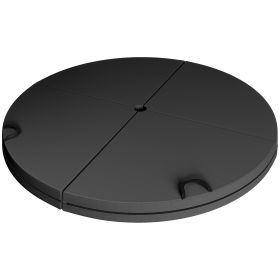 Foldable Crash Mat, Pole Padding with Carrying Handles and EPE Foam for Dance Training and Exercise, Black