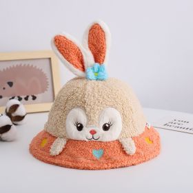 Kids Rabbit Ear Bucket Hat-Beige 4983
