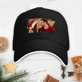 Custom Hat Photo Upload Christmas Theme National Flag Design - One Size Must Upload The Image
