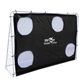 DOUBLE FISH 7.5ft X 5ft Soccer Goal Professional Unisex Soccer Goal For Adults, 7.5ft X 5ft, White, Institutional Quality Football Net