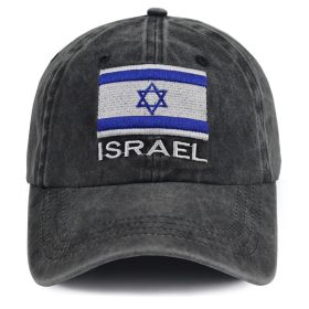 Israel Hats For Men Women, Adjustable Embroidered Cotton Israel Flag Baseball Cap