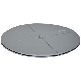 Pole Dance Mat, 2"T x 5'W Folding Pole Crash Mat for Home, Lightweight and Foldable, Gray