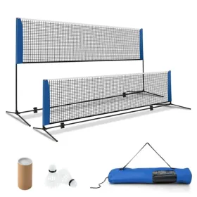 10ft Multi-Sport Net Set - Adjustable Height (33.5"-61"), Badminton/Volleyball/Pickleball/Tennis Use