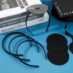 4 Pack Graduation Cap Headband,Grad Cap Band With Adhesive Strip Secures Your Grad Cap Upgrade Insert Hairstyle Hat Accessories Hairband For Graduates