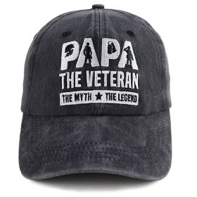 Papa Hats For Dad Birthday Gifts, Adjustable Embroidered Wash Cotton Baseball Cap