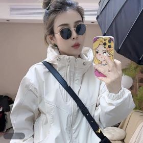 Fashion New Fashionable Jacket Women's Top (Option: Beige-XL)