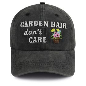 2pcs Garden Hair Hat For Men Women, Adjustable Embroidered Wash Cotton Baseball Cap (Option: 2pcs)
