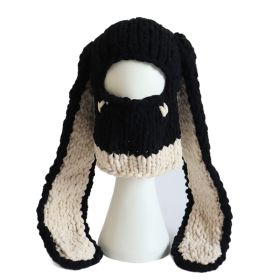 Hand Woven Heavy Wool Warm Hat (Option: Beige-One size)