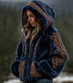 Autumn And Winter Relaxed-fit Hoodie Top Casual Drop-shoulder Vintage Printed Sweater (Option: WYUT15510-L)