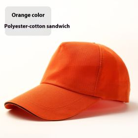 Travel Sun Hat Student's Hat Sun Hat (Option: Polyester Cotton Orange)