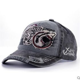 Casual all-match fashionable denim cap (Option: Dark grey-Adult models)