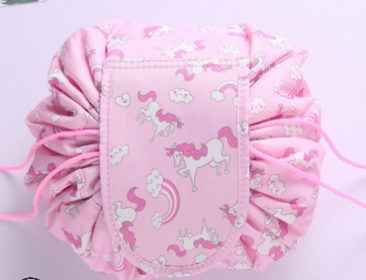 Animal Printing Large Capacity Drawstring Lazy Cosmetic Storage Bag (Option: D)