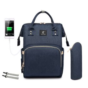 Portable Folding Crib Mummy Bag Portable (Option: Blue with hook)