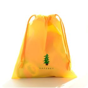 Animal Printing Large Capacity Drawstring Lazy Cosmetic Storage Bag (Option: Small yellow)
