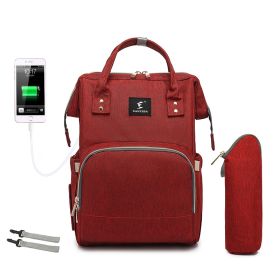 Portable Folding Crib Mummy Bag Portable (Option: Red with hook)