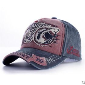 Casual all-match fashionable denim cap (Option: Red wine-Adult models)