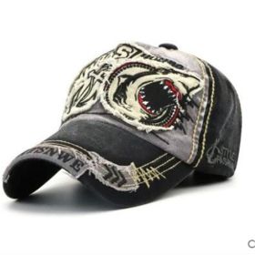 Casual all-match fashionable denim cap (Option: Black grey-Adult models)