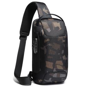 Men's Business Messenger Waterproof Shoulder Bag (Option: Camouflage)