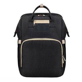 Portable Folding Crib Mummy Bag Portable (Option: Black)