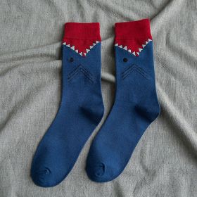 Socks Female Cartoon Animal Lady's Tube Socks (Option: Shark-One size)