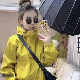 Fashion New Fashionable Jacket Women's Top (Option: Yellow-S)