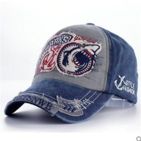 Casual all-match fashionable denim cap (Option: Blue-Adult models)