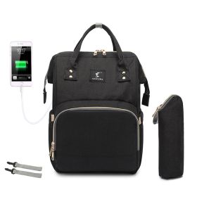 Portable Folding Crib Mummy Bag Portable (Option: Black with hook)