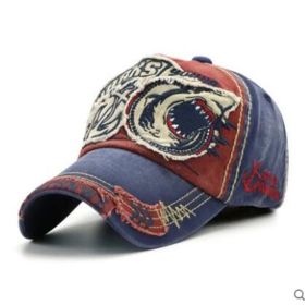 Casual all-match fashionable denim cap (Option: Navy blue-Adult models)