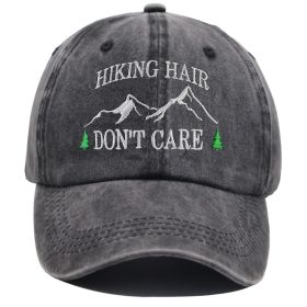 2pcs Camper Accessories Hiking Hair Hats Mountain Trees For Women Men, Adjustable Embroidered Wash Cotton Baseball Cap (Option: 1pcs)
