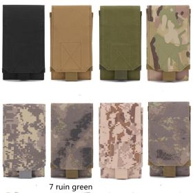 Molle Mobile Phone Bag Waist Bag Men's Sports Running Coin Purse Universal Multifunctional Vertical Belt Portable Wear Belt (Option: 7style-One size)