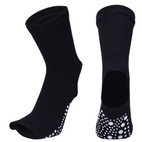 Female Non-slip Yoga Socks (Option: Black)