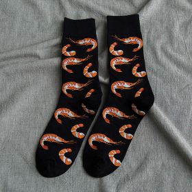 Socks Female Cartoon Animal Lady's Tube Socks (Option: Shrimp-One size)