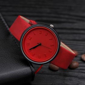 Creative ladies quartz watch (Option: Red)