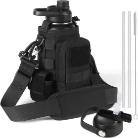 Tactical Water Bottle-32 Oz (Option: Black)