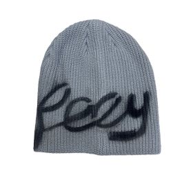 Street Style Letters Pile Heap Cap Beanie Hat Female Autumn And Winter Street (Option: Y Gray-M)