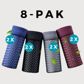 Ice silk men's underwear mesh boxer (Option: 8pcs-4XL)