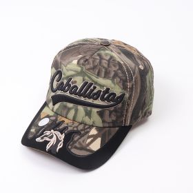 Letter Embroidery Graffiti Baseball Cap Unisex Street (Option: Camel)