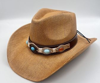 Summer Outdoor Ethnic Style Fedora Hat West (Option: R19B-Free Size)