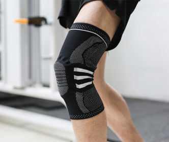 Sports Running Fitness Protection Knee Pads Brace Strap (Option: Black apair-S)