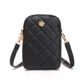 All-match Simple Crossbody Bag Vertical One Shoulder (Option: Black)