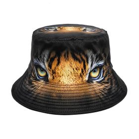 Positioning Tiger Pattern Bucket Hat European And American Outdoor (Option: Black Tiger-M)