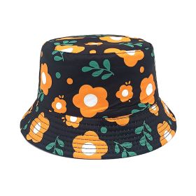 Fisherman Boys And Girls Printing Bucket Hat (Option: Black-52to54CM)