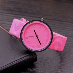 Creative ladies quartz watch (Option: Rose Red)