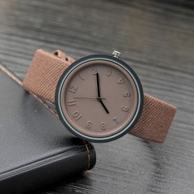 Creative ladies quartz watch (Option: Coffee color)